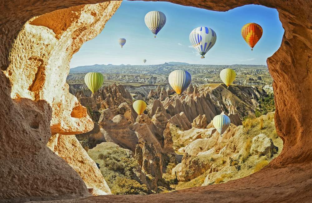 Hot Air Balloons Over Fairy Chimneys