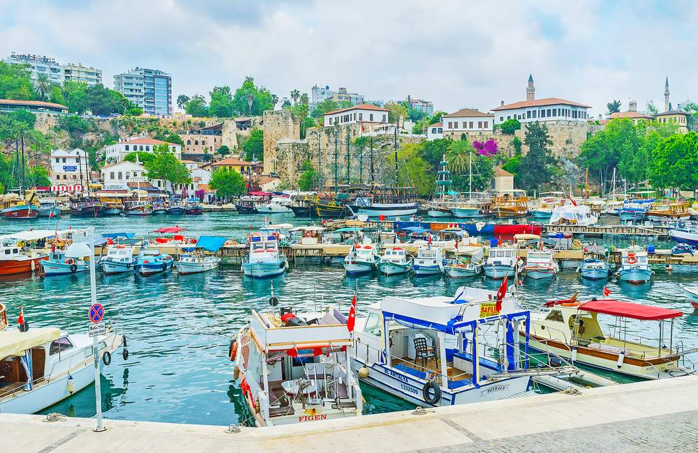 Colorful Historic Houses of Antalya Old Town